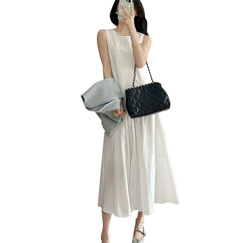 Women's Blue Blazer and White Skirt Two-Piece Set Summer Outfit - Image 5
