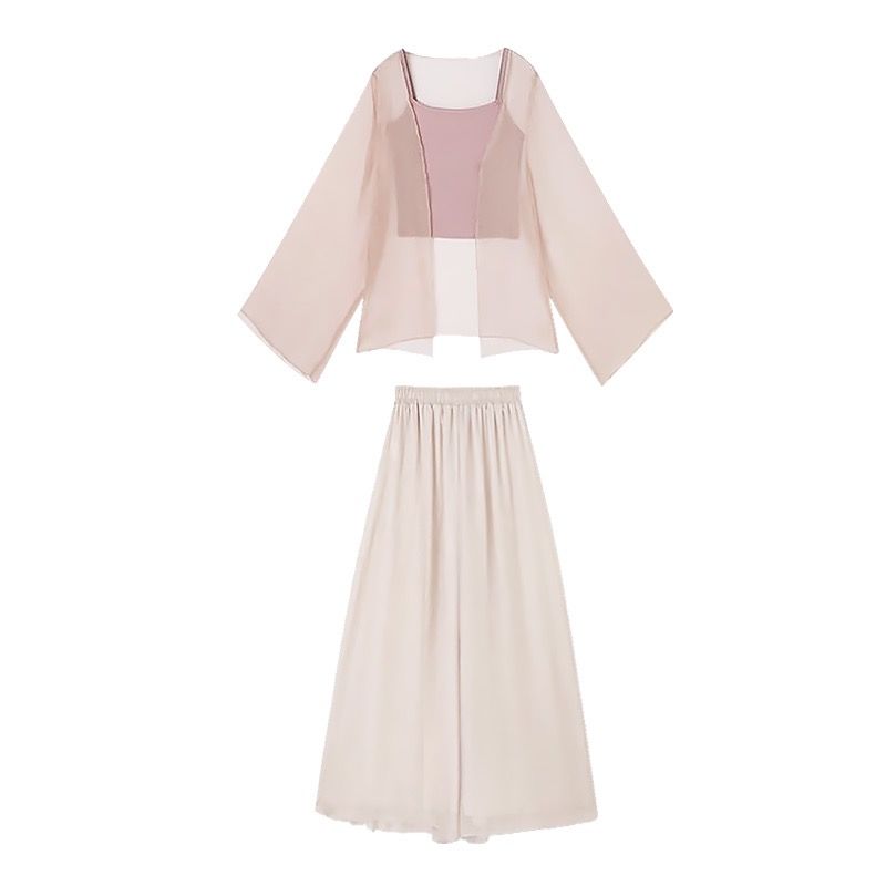Women's New Chinese Style 3-Piece Set Summer Lightweight Outfit - Image 5