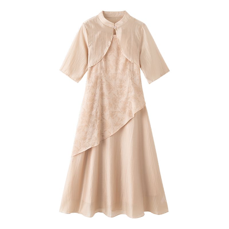 Chinese Style Two-Piece Dress Set Women 2026 Summer Retro Zen Qipao Outfit - Image 5