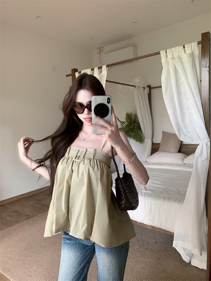 Women's Cami Top with Bubble Hem Design Summer 2026 - Image 2
