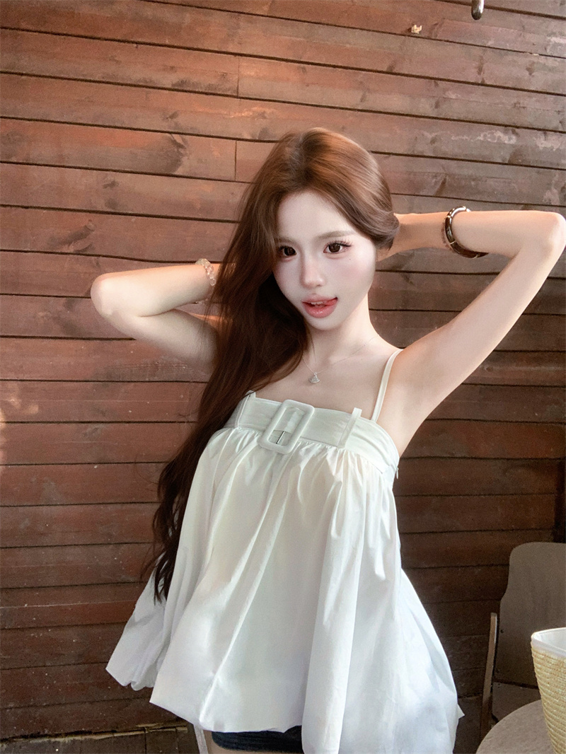 Women's Cami Top with Bubble Hem Design Summer 2026 - Image 3