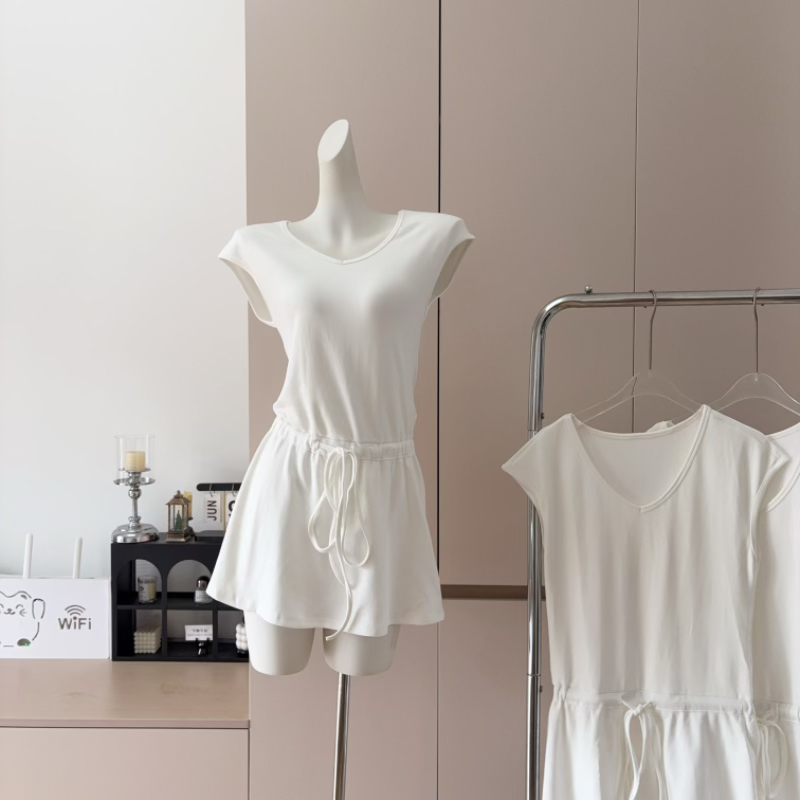Versatile Sleeveless V-Neck A-Line Dress Slimming Casual Women's Dress