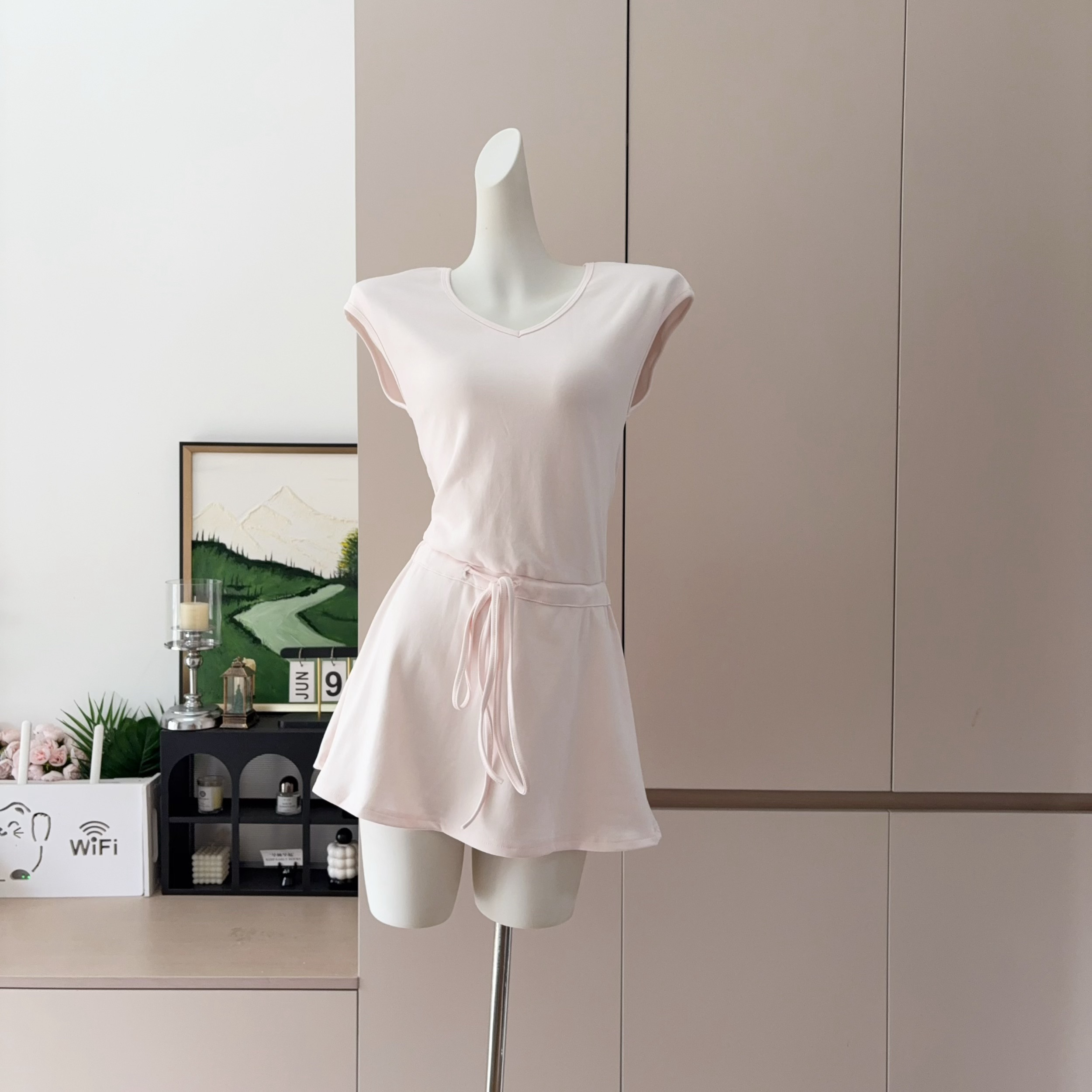 Versatile Sleeveless V-Neck A-Line Dress Slimming Casual Women's Dress - Image 3